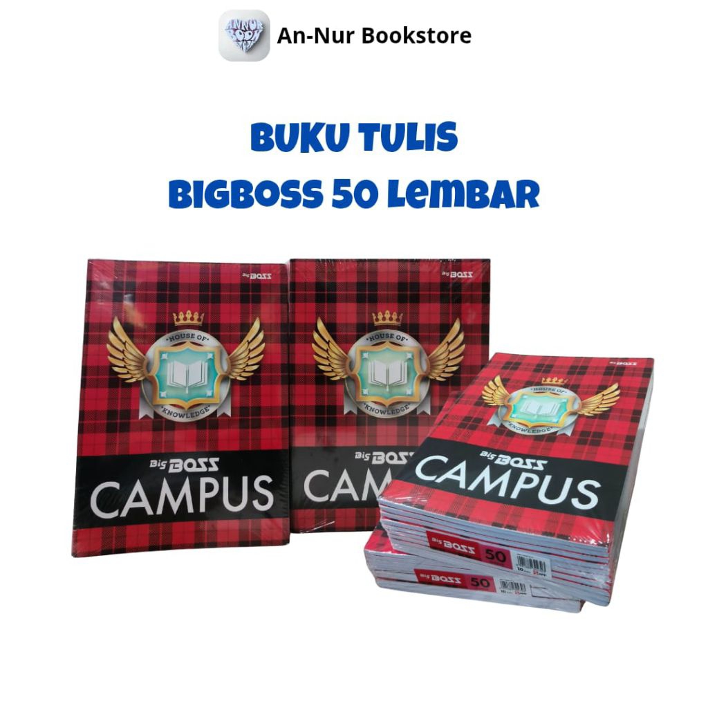 

BUKU TULIS BIGBOS/BOXY 50 LEMBAR 1PAK ISI 10