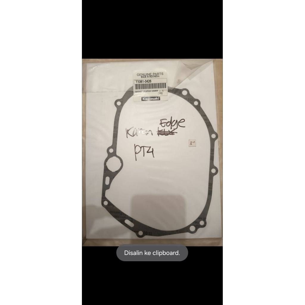 Perpak bak kopling kawasaki edge