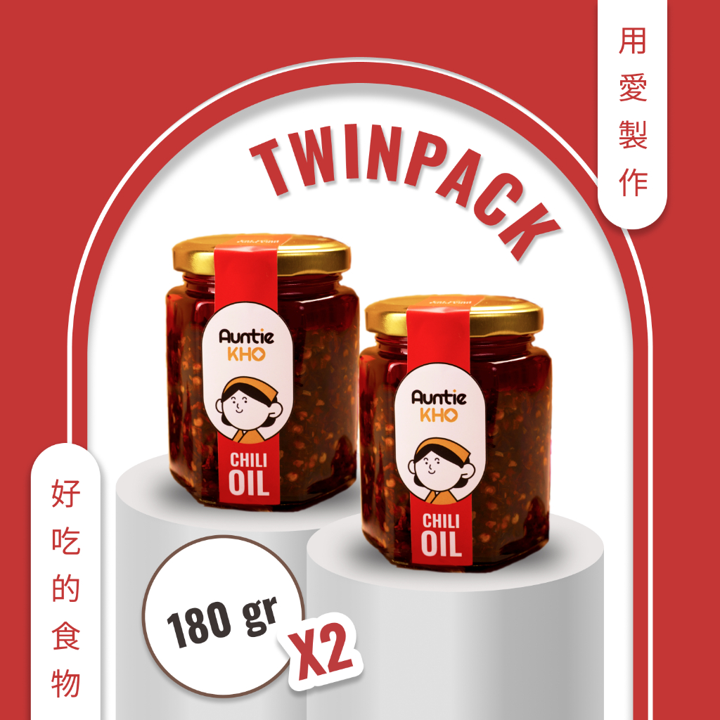 

[Twinpack] Minyak Cabai Premium / Premium Chili Oil by Auntie Kho