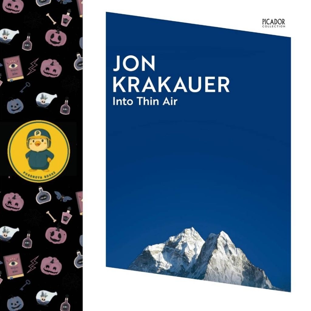 Buku INTO THIN AIR Jon Krakauer ORIGINAL ENGLISH Reportase Pendakian Gunung Everest Mount Everest