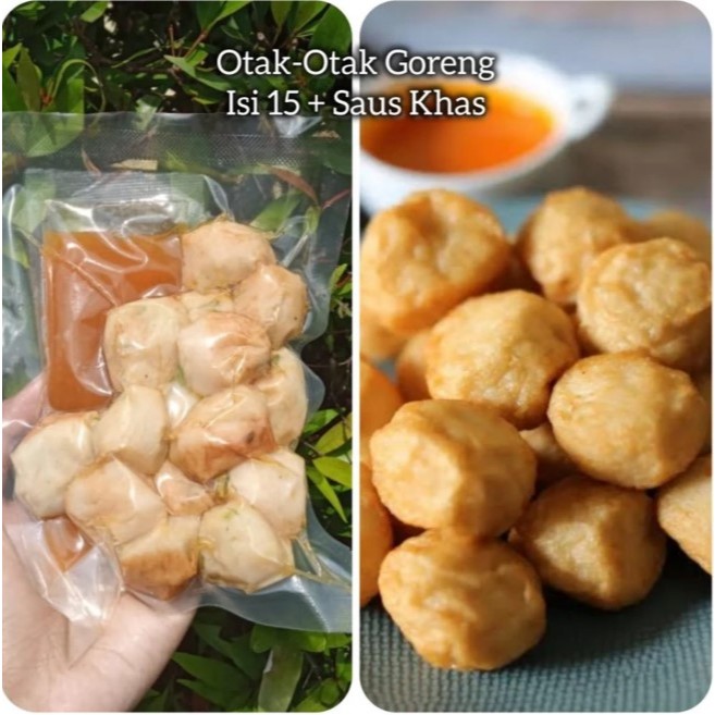 

OTAK-OTAK GORENG ISI 15 Bonus Cuko merah Frozen Food Halal