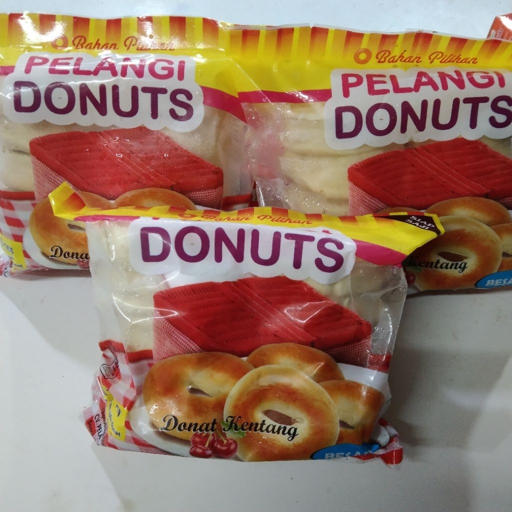 

Donat Pelangi Kentang, isi 10 pcs