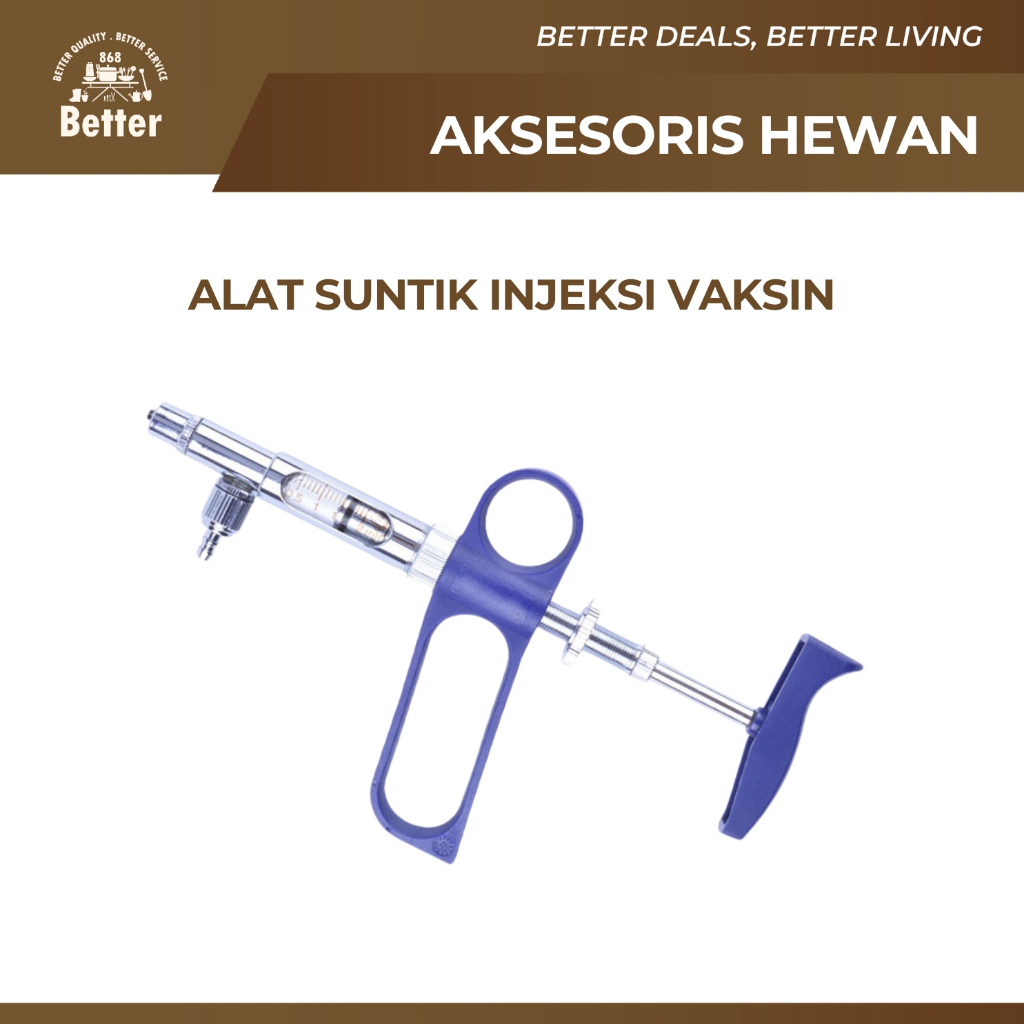 Jarum Suntikan Hewan Ternak Otomatis Alat Vaksin Ayam Bebek Sapi Babi Puyuh