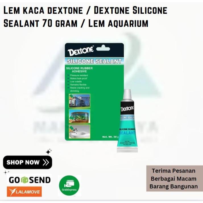 Lem kaca dextone / Dextone Silicone Sealant 70 gram / Lem aquarium