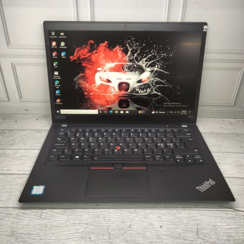 Lenovo thinkpad T490s  core i5 gen 8 16/256