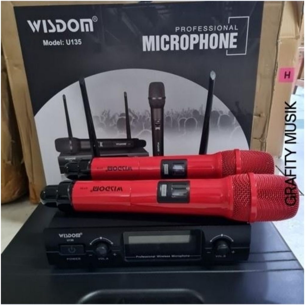 Mic Wisdom U135 U 135 Mic Wireless Wisdom Original