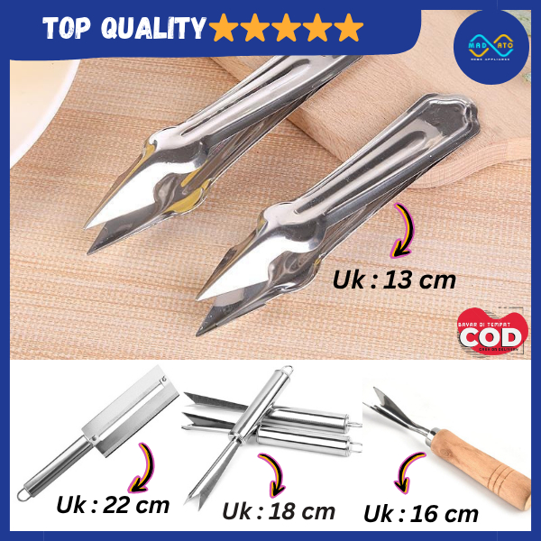 PERALATAN PENGUPAS KULIT NANAS CAPITAN MATA NANAS STAINLESS PISAU KULIT NANAS DAN TEBU SERBAGUNA