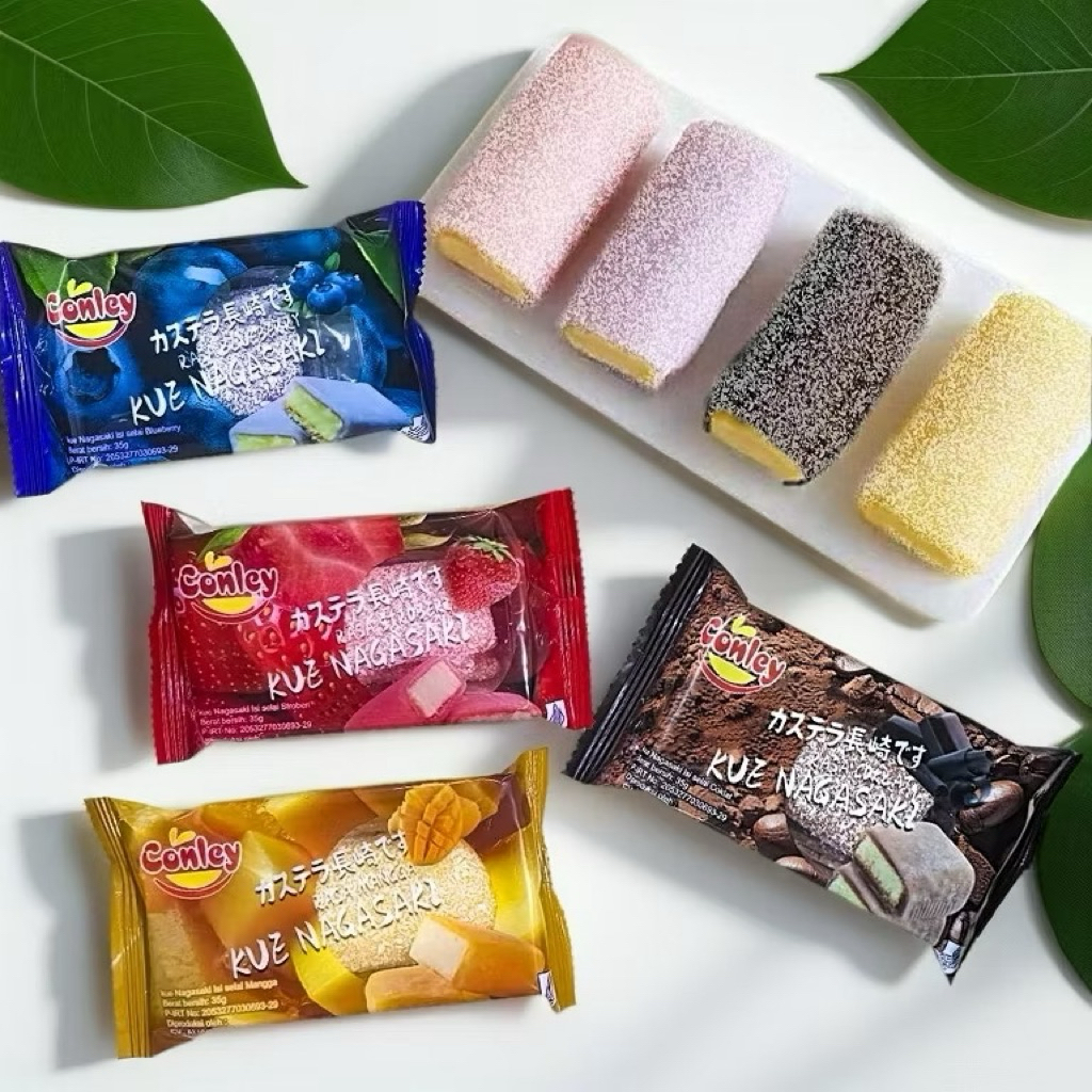 

CONLEY MOCHI KUE NAGASAKI 35gr VIRAL Rasa Blueberry, Stroberi, Mangga dan Coklat