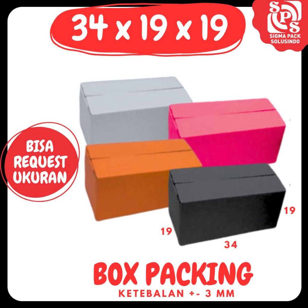 

Karton 34x19x19 Kardus A1 Packing Dus Kotak Kemasan Botol Box Souvenir Obat Madu Zigma Sshop