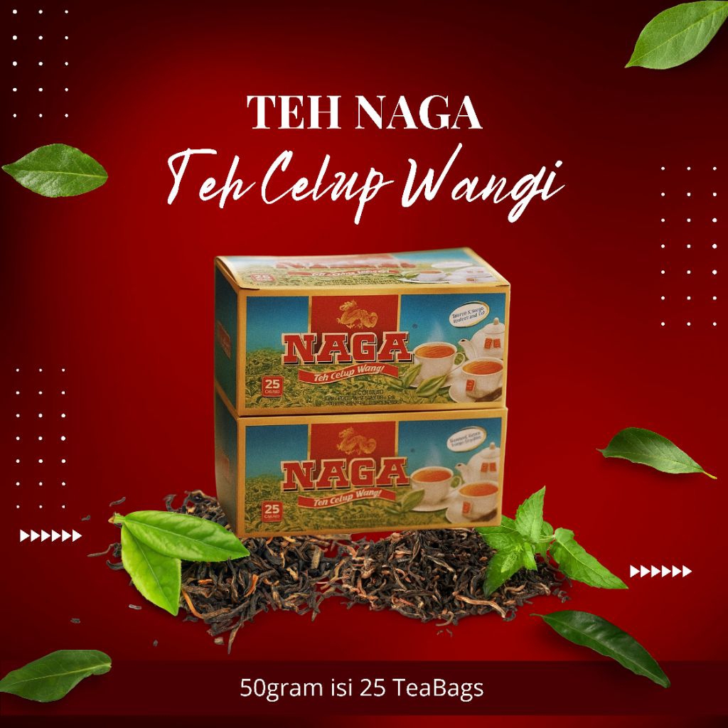 

Teh Naga 6 Box | Teh Celup Wangi 1 Box isi 25 Sachet