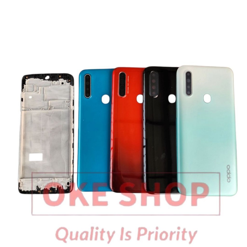 Backdoor Tutup Belakang Hp Oppo A31 CPH2015, CPH2073, CPH2081, CPH2029, CPH2031 + Frame Lcd Casing