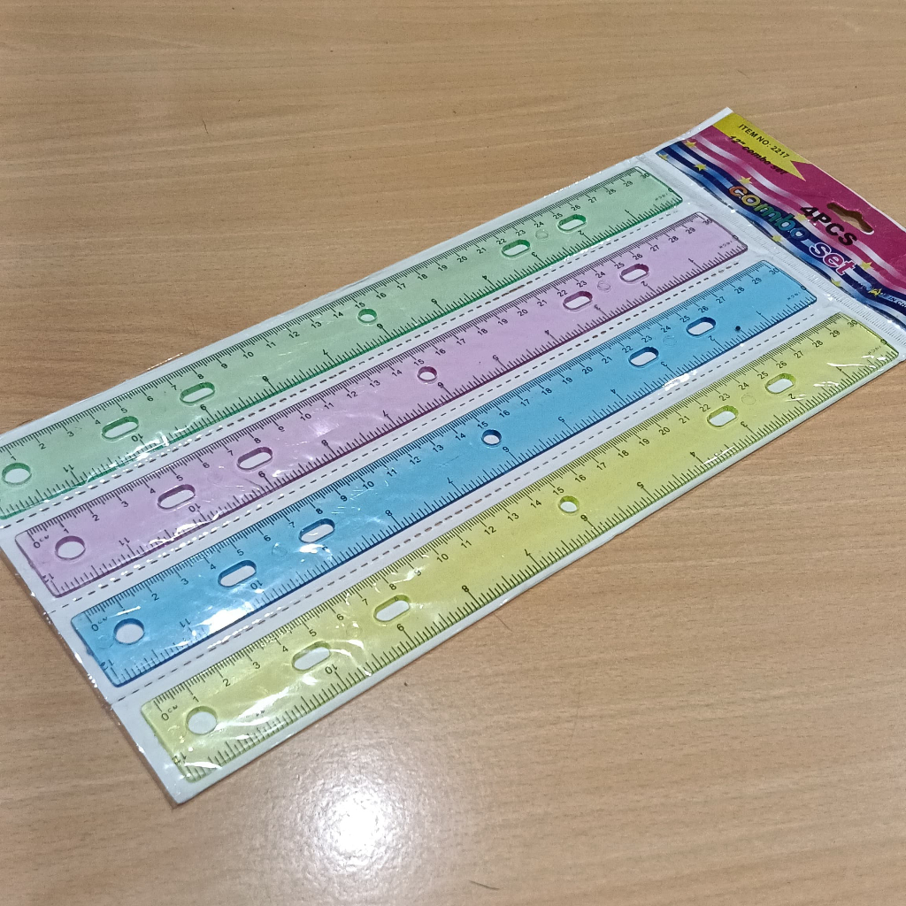

Penggaris Ruler No. 2217 (30cm) Isi 4 Pcs