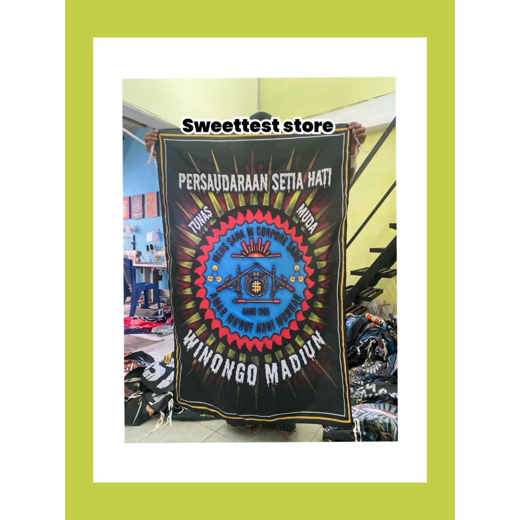 READY STOK 200x300cm + FREE STICKER, BENDERA PRINTING WINONGO MADIUN, GIANTFLAG WINONGO, BENDERA PSH
