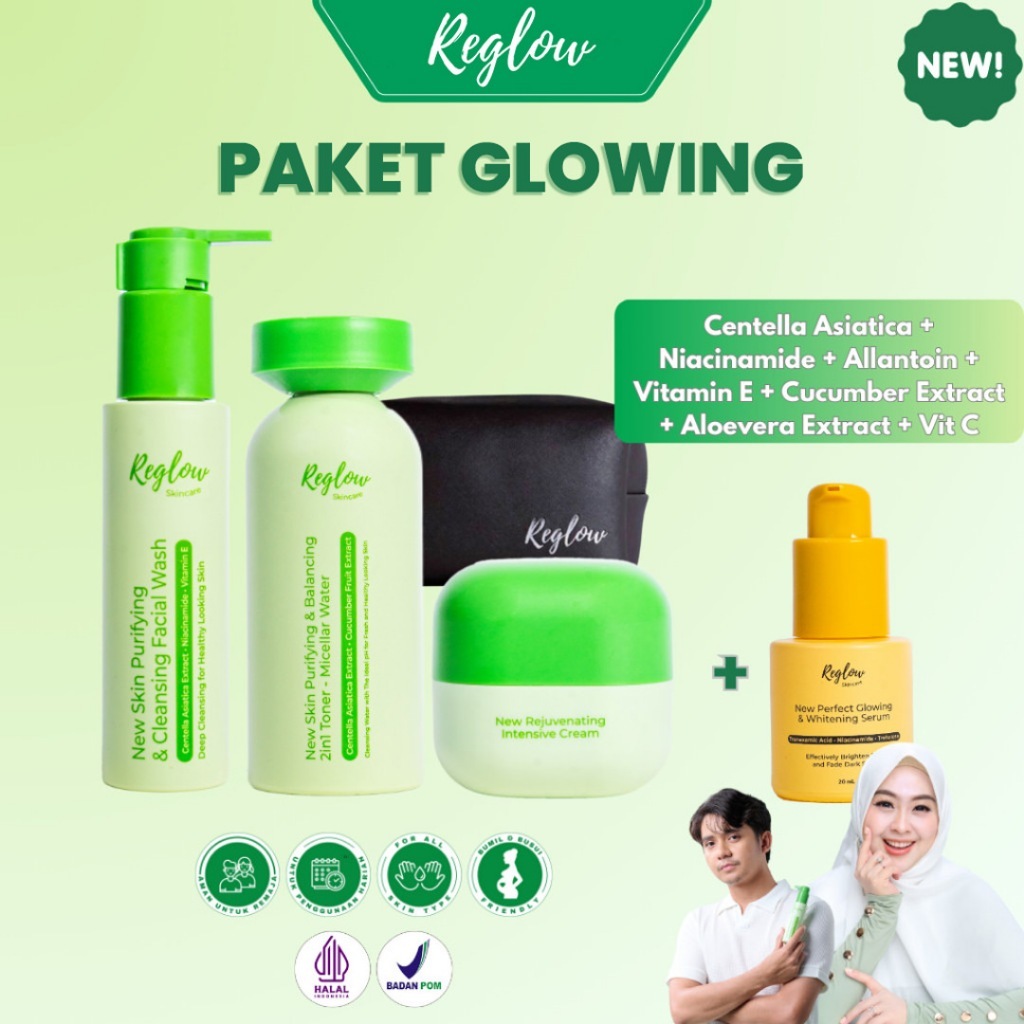 REGLOW skincare original Paket Kecantikan Skincare Treatment BPOM Murah Reglow