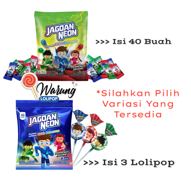 

Permen Jagoan Neon Jadul – Favorit Anak 90an I Permen Jadul Unik Lolipop