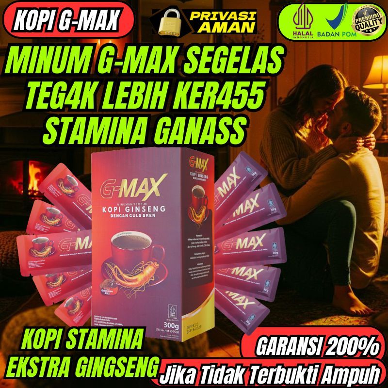 

GARANSI g-max kopi ginseng KOPI STAMINA PRIA TAHAN LAMA BPOM HALAL GMAX ORIGINAL KOPI GULA AREN TERPERCAYA