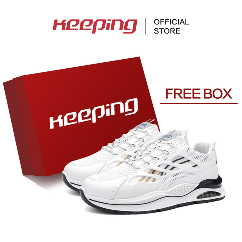 BIG SALE KEEPING SEPATU PRIA ORIGINAL SNEAKERS COWOK PUTIH SPORT SEPATU OLAHRAGA OUTDOOR CASUAL