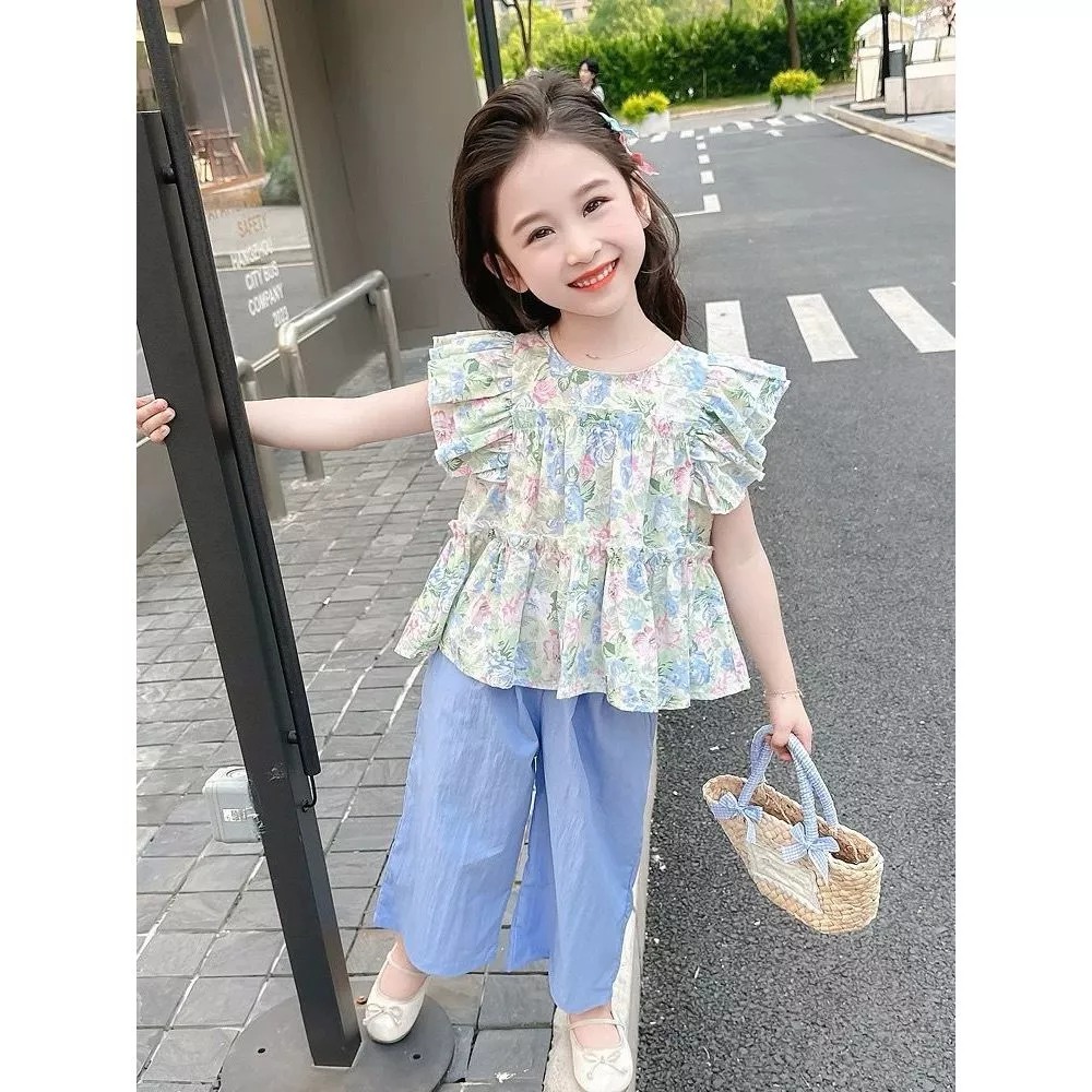 Setelan Import Anak Perempuan Usia 1-4 Tahun - SetCel Anak Cewek Model Korean Style - OneSet Baju Ka