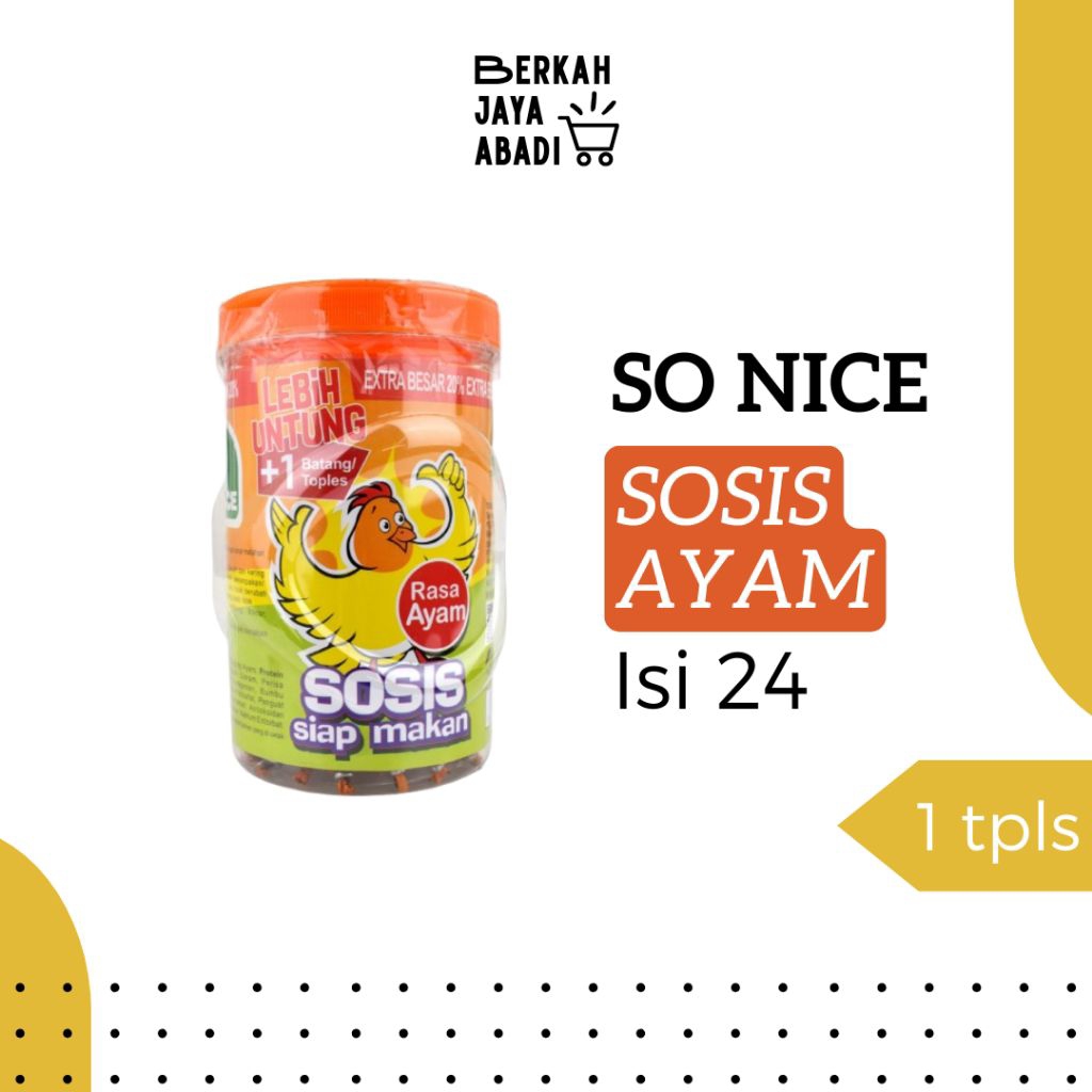 

So Nice Sosis Ayam Isi 24 | Sosis Murah | Grosir