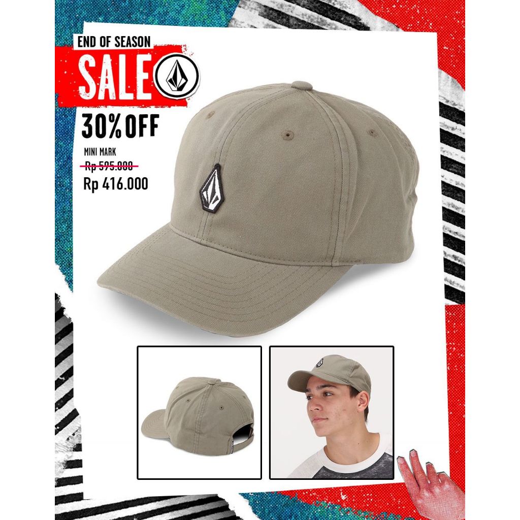RAYSURF VOLCOM SALE TOPI PRIA 420101452 ORIGINAL