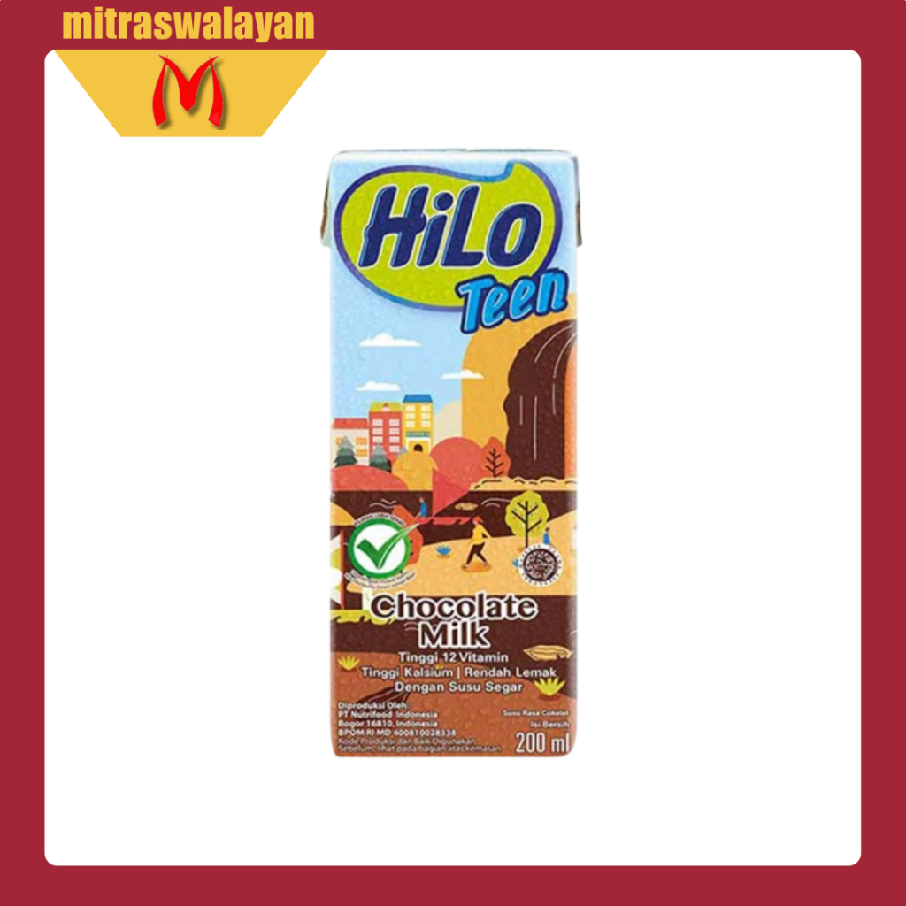 

HILO Teen Susu UHT Chocolate Milk Kemasan 200 ml