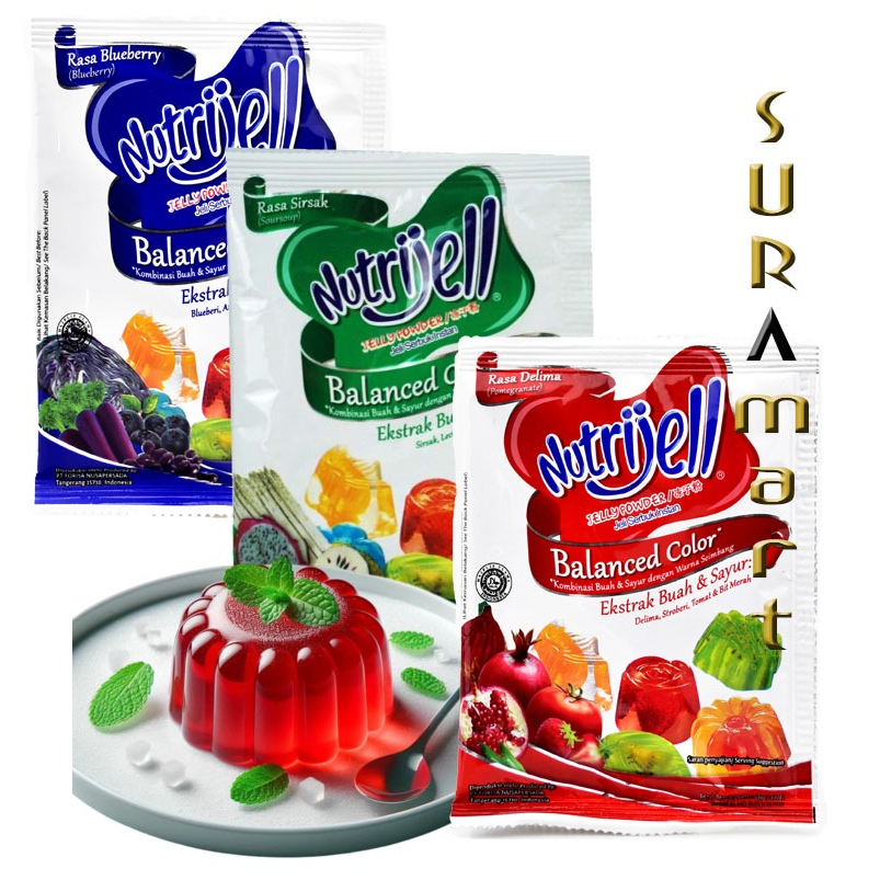 

(15 gr) NUTRIJEL BALANCE COLOUR Jelly Puding Delima Sirsak Blueberry