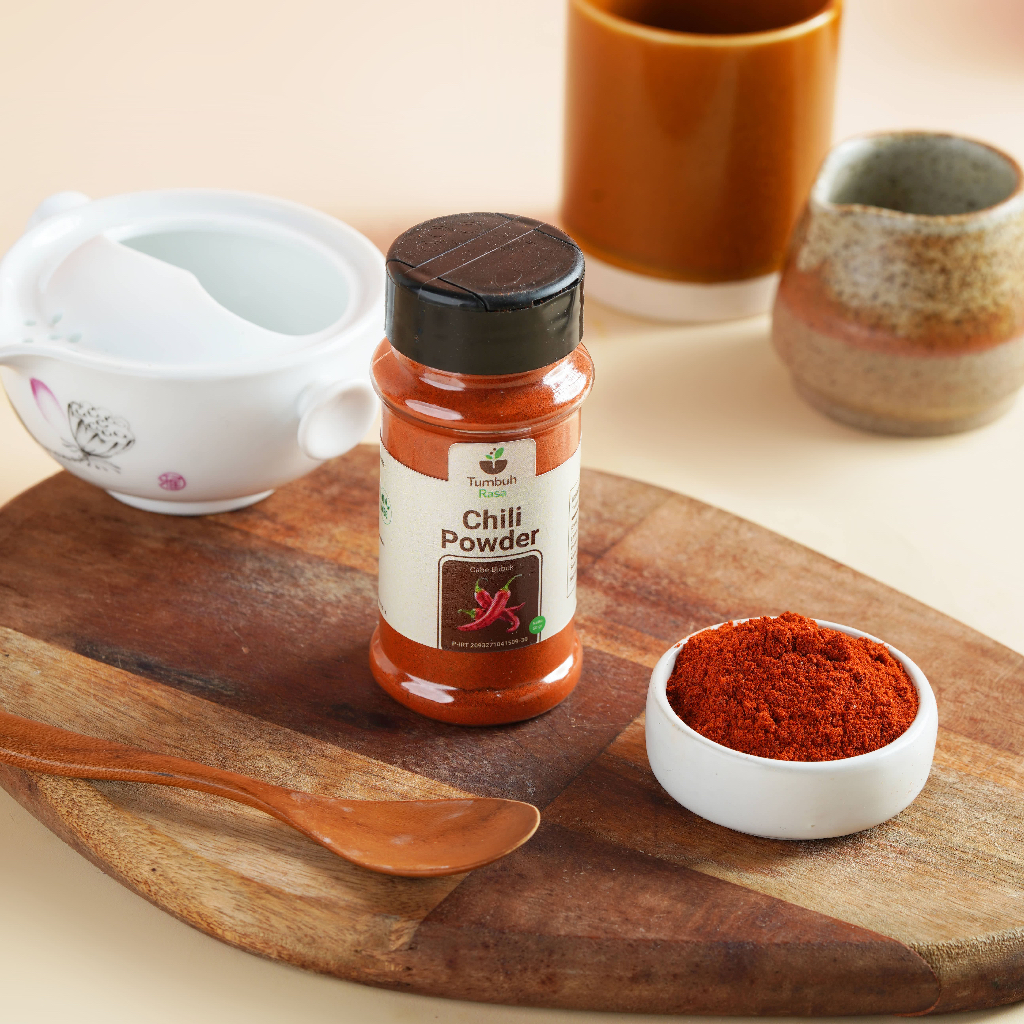 

Bumbu Dasar Cabe Merah Bubuk Tumbuh Rasa - 100% Murni, Organik, Non MSG