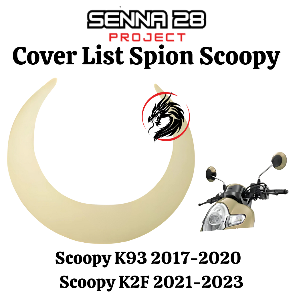 Cover list spion Scoopy donat 2017 K93 Scoopy New prestige 2021 K2F CREAM