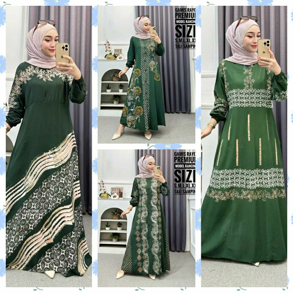 Batik usman x Qaureenstore - Gamis Twill premium terbaru- Batik Pekalongan