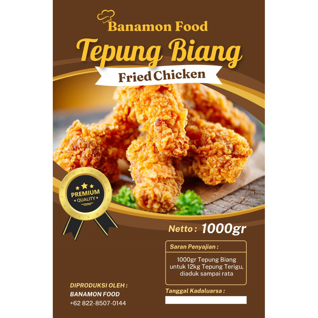 

Tepung Biang premium Fried Chicken premium 1.000 gr