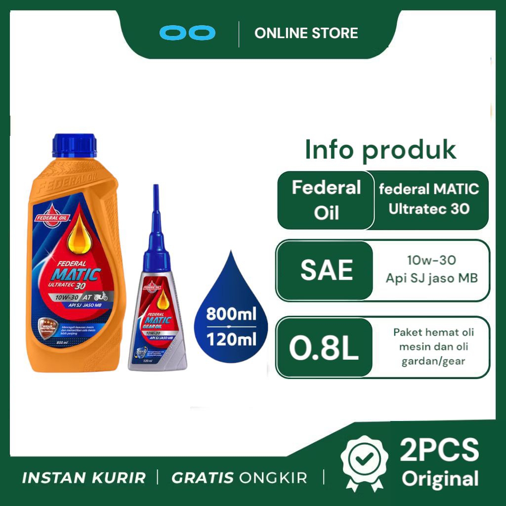 OLI FEDERAL ORIGINAL FEDERAL OIL Ultratec Matic 30 10W-30 800ml + Matic Gear Oil 10W-30