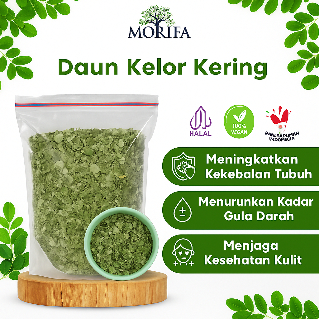 

MORIFA Daun Kelor Kering Asli