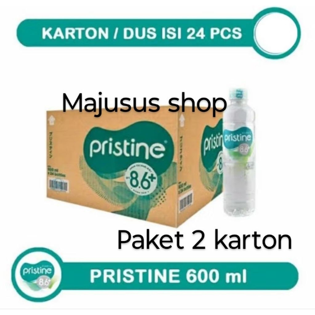 

Pristine Water 8+ 400ml/600ml x 48 botol (2 Dus)