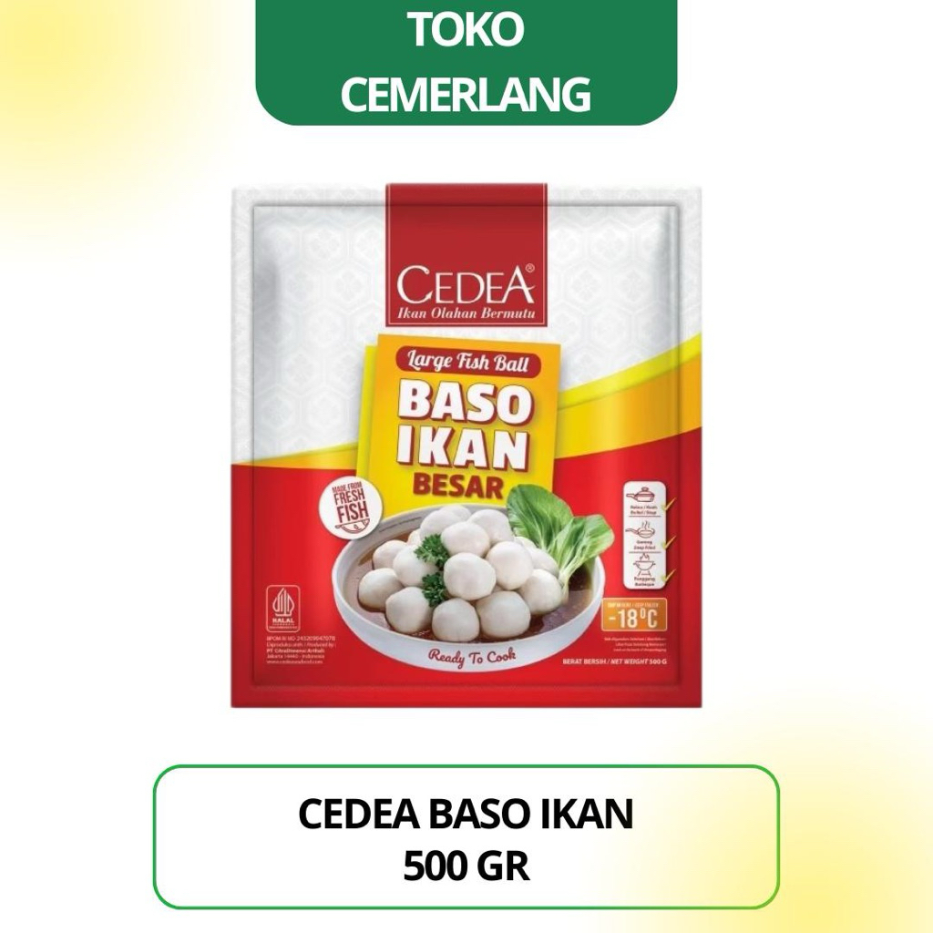 

Bakso Ikan Besar / Large Fish Ball Cedea 500gr