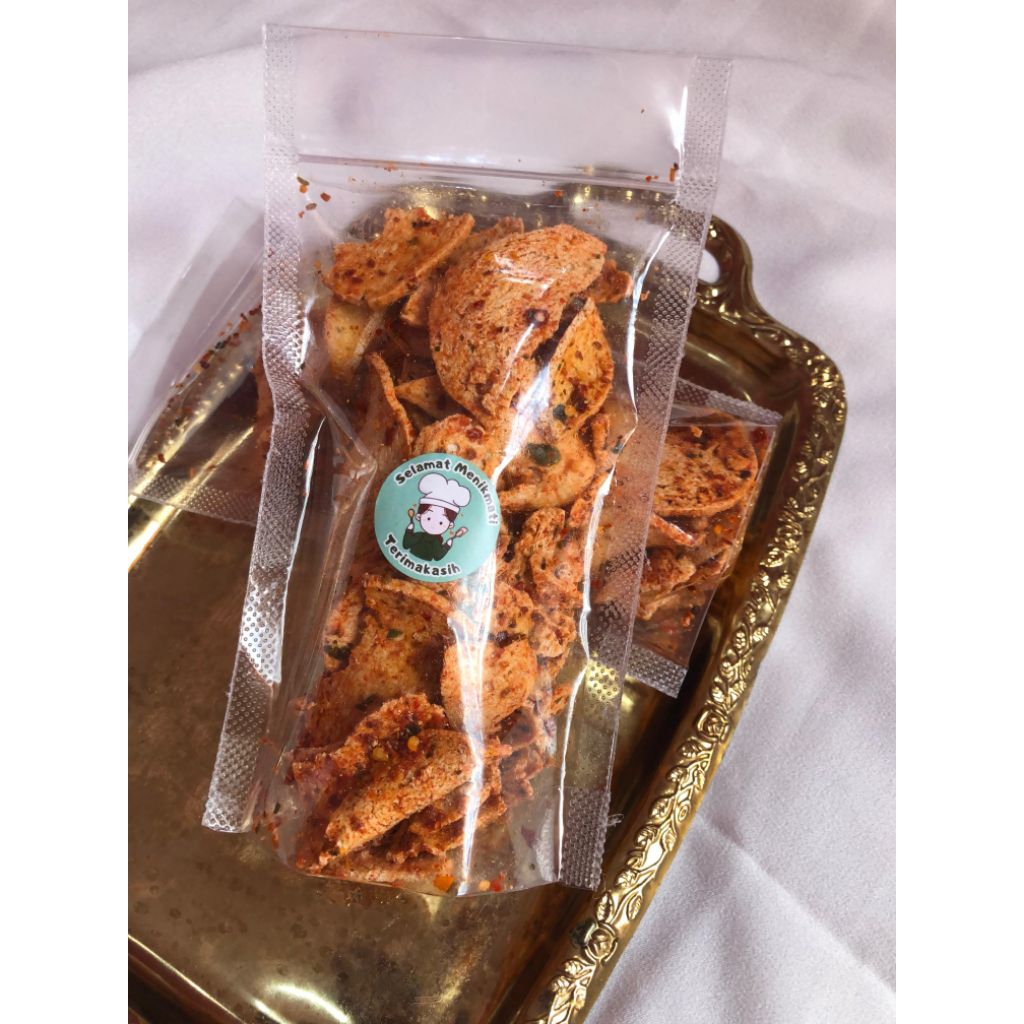 

Basreng pedas daun jeruk