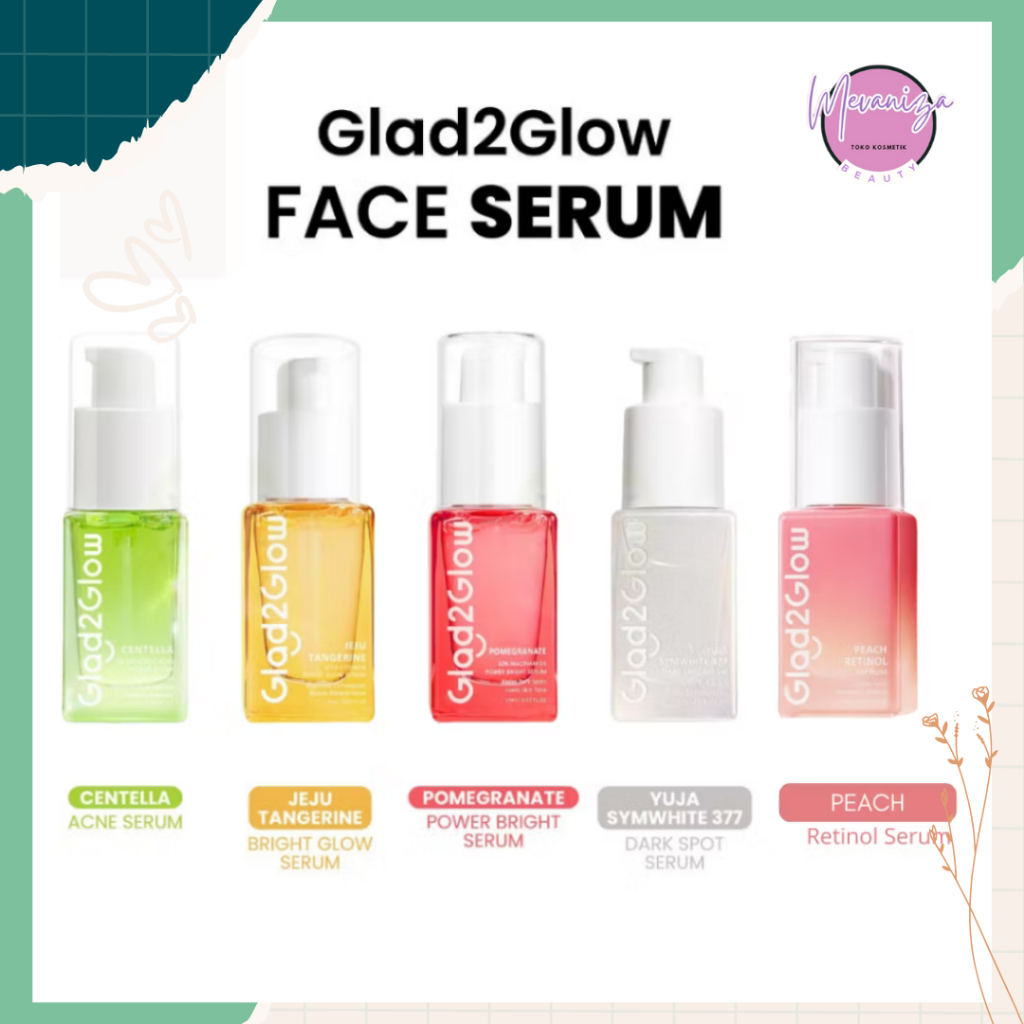 Glad2glow Face Serum Series