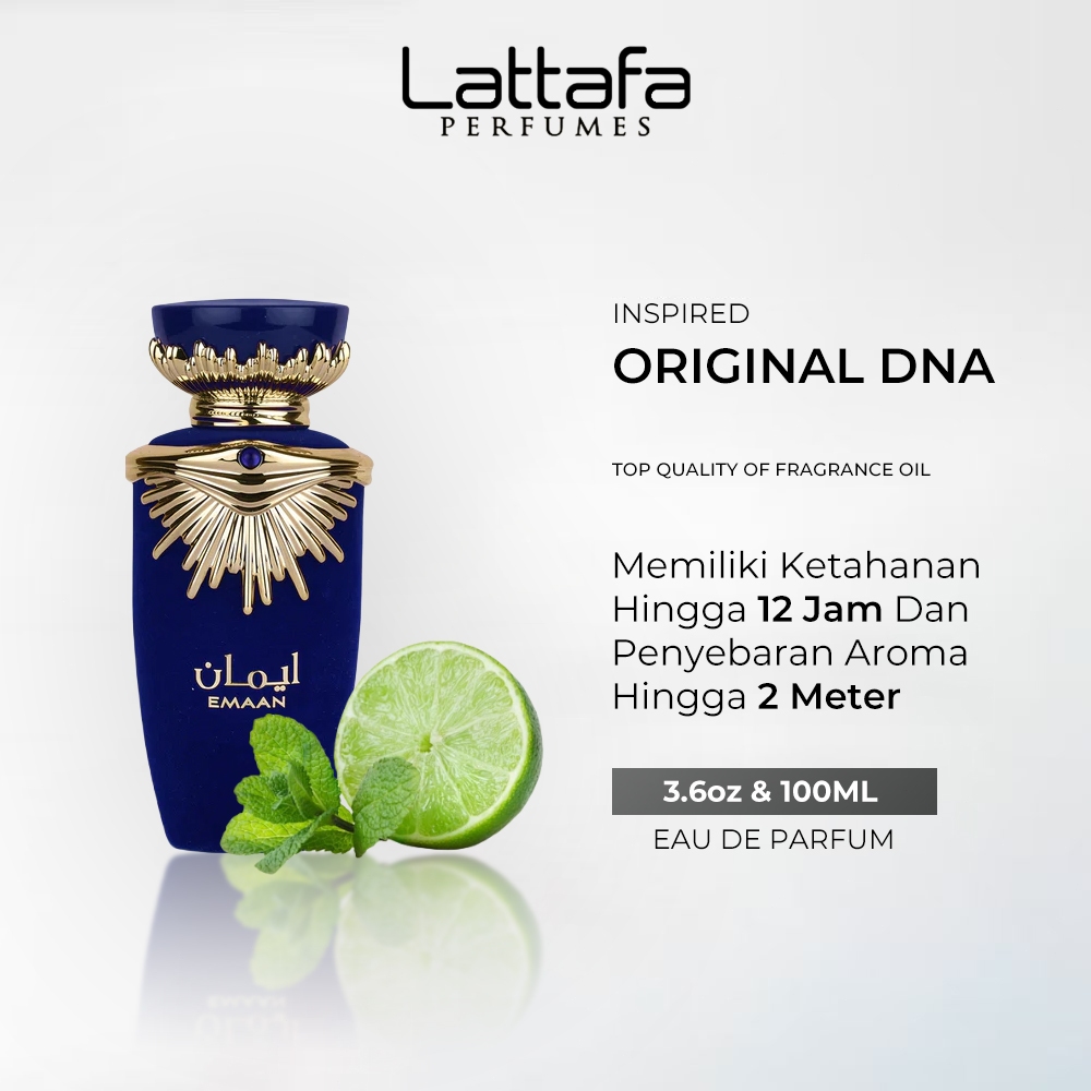 Lattafa Emaan Parfum 100ML, Lattafa Official Store, Fragrance World, Lattafa Emaan Eau de Parfum Spr