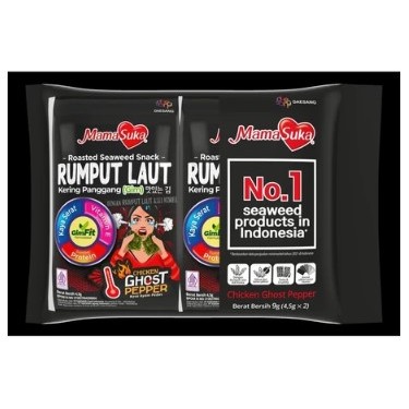 

MamaSuka - Rumput Laut Panggang Ghost Pepper Isi 2 4,5 gr