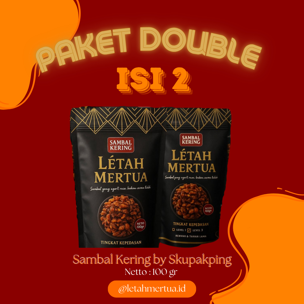 

[BUNDLING ISI 2] Sambal Bawang Kering Kriuk Krispy Létah Mertua Pedas Hot Original Daun Jeruk