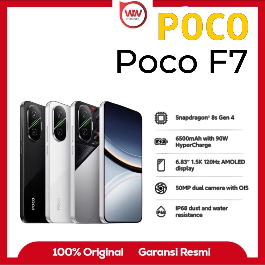 Hp Poco F7 5G Ram 12GB Internal 512GB Garansi Resmi