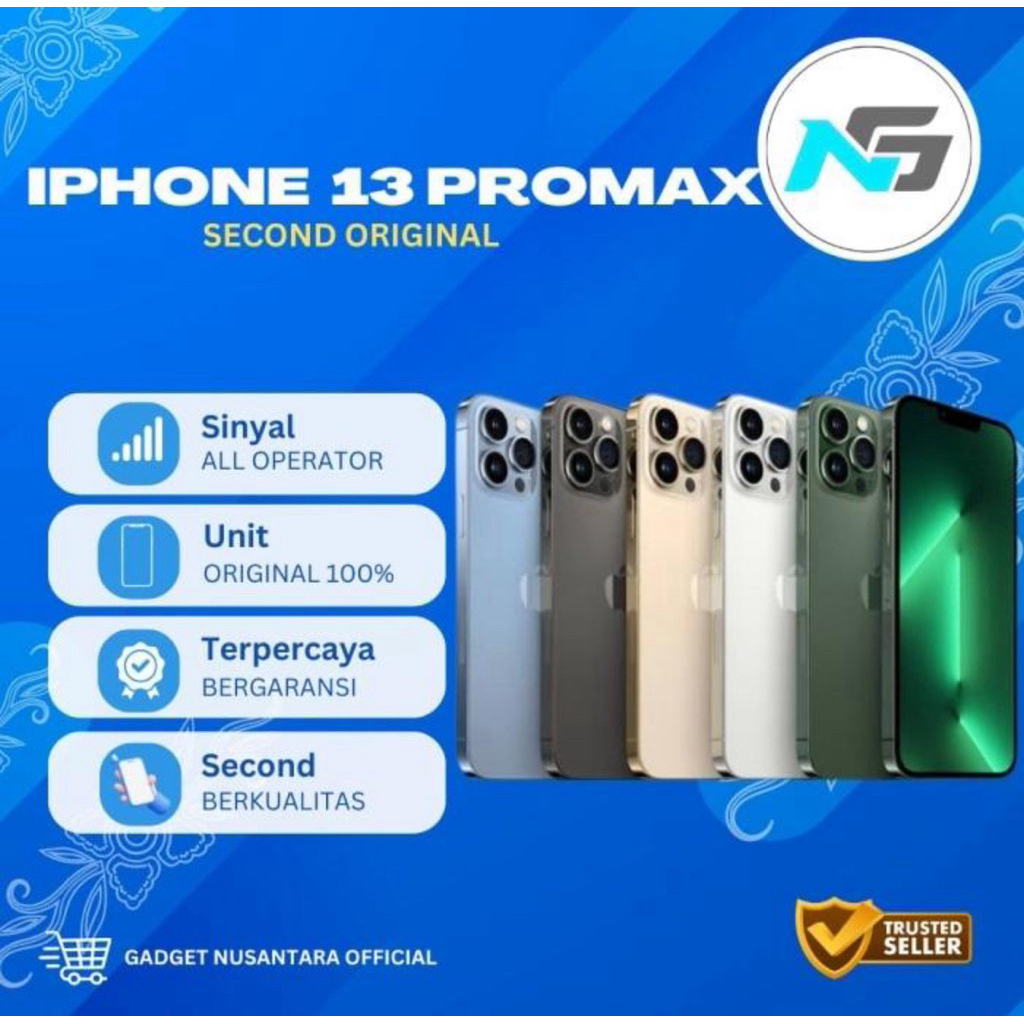 IPhone 13 Promax Second Original fullset