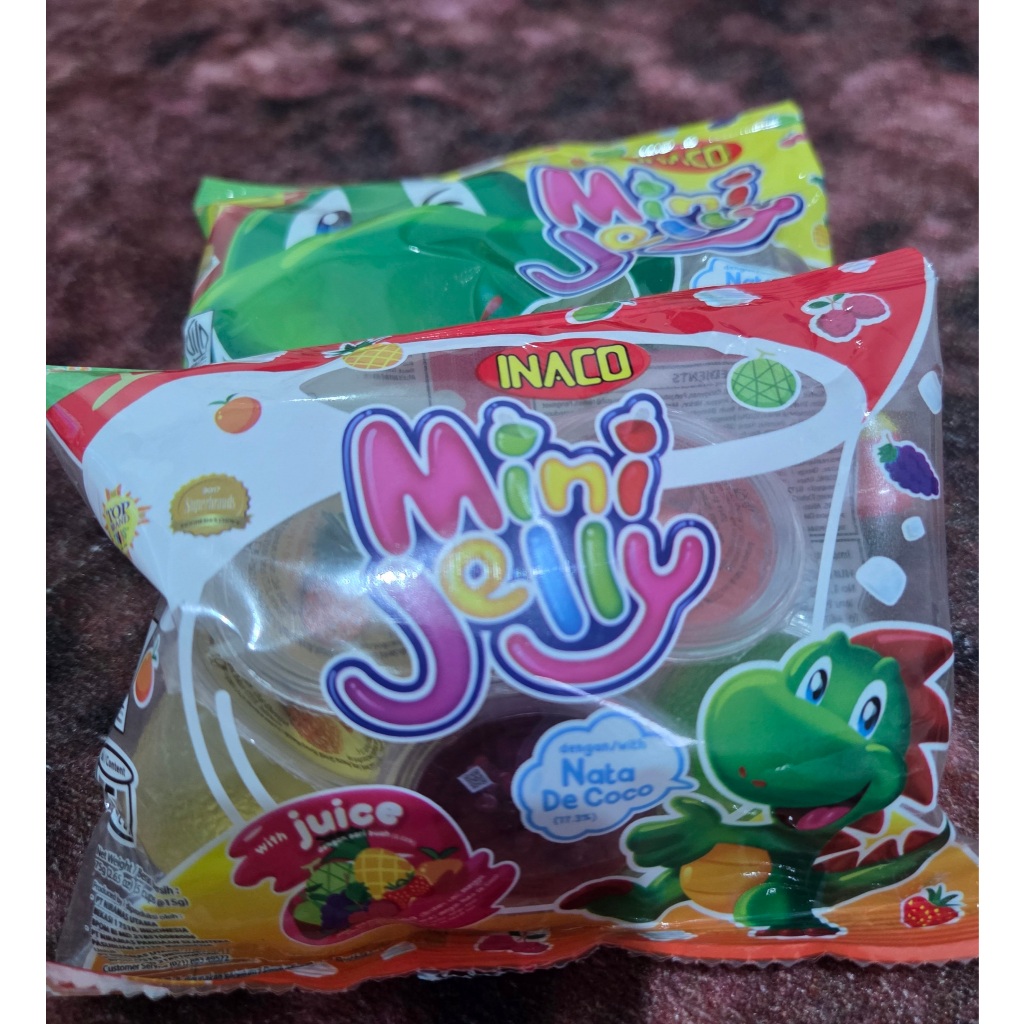 

Inaco Mini Jelly/Jeli With Juice /Nata De coco Isi 5 Pcs