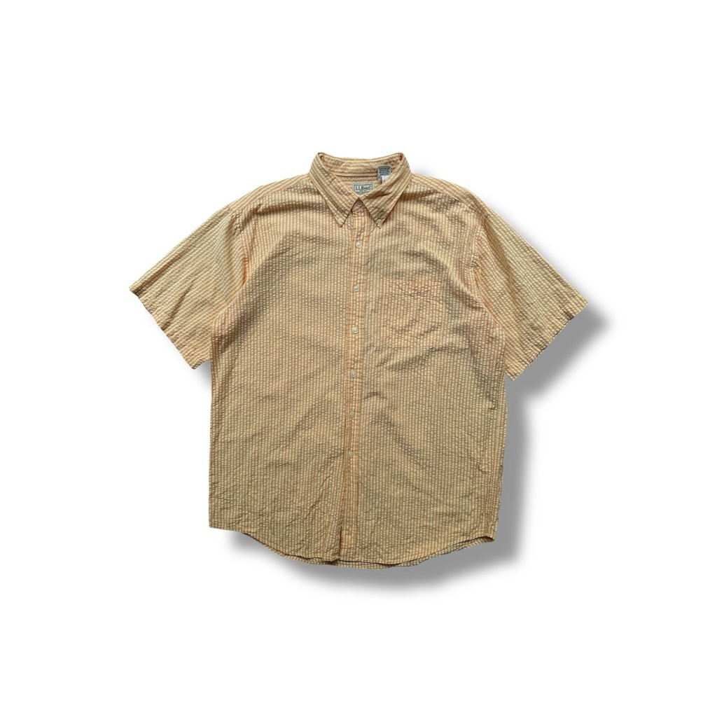 Kemeja LL Bean Stripe Textured
