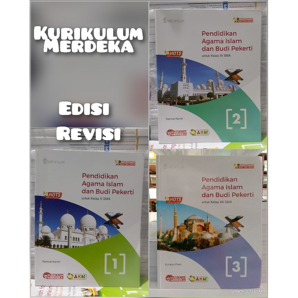 Buku Pendidikan Agama Islam Kelas 10 , 11 , 12 SMA kurikulum Merdeka Platinum / Buku Pendais kelas 1
