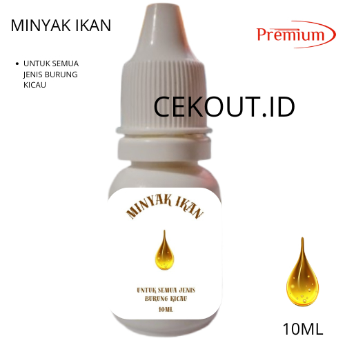 Minyak Ikan Untuk Burung Kicau Sebagai Vitamin Otak Semua Jenis Burng Kicau,Perkutut Dll isi 10ML