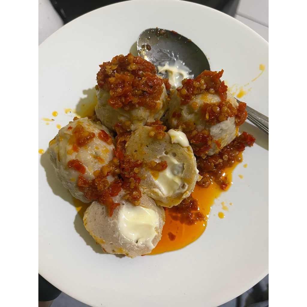 

Bakso Isi Keju Leleh Sambal Taichan