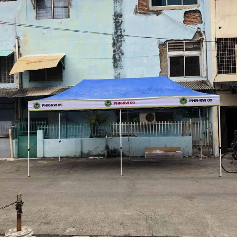 Tenda lipat 3x6 Atap printing full branding