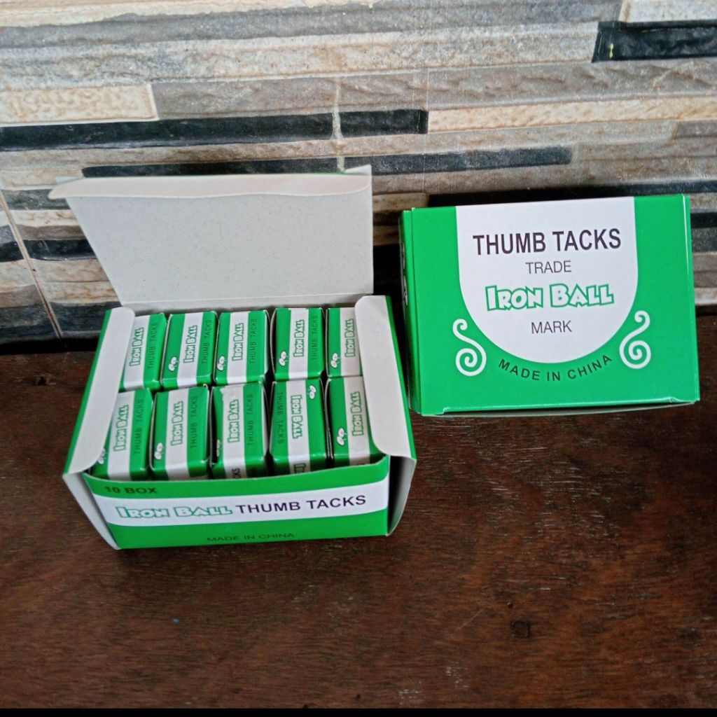 

paku payung kecil 1pak isi 10 kotak kecil thumb tacks