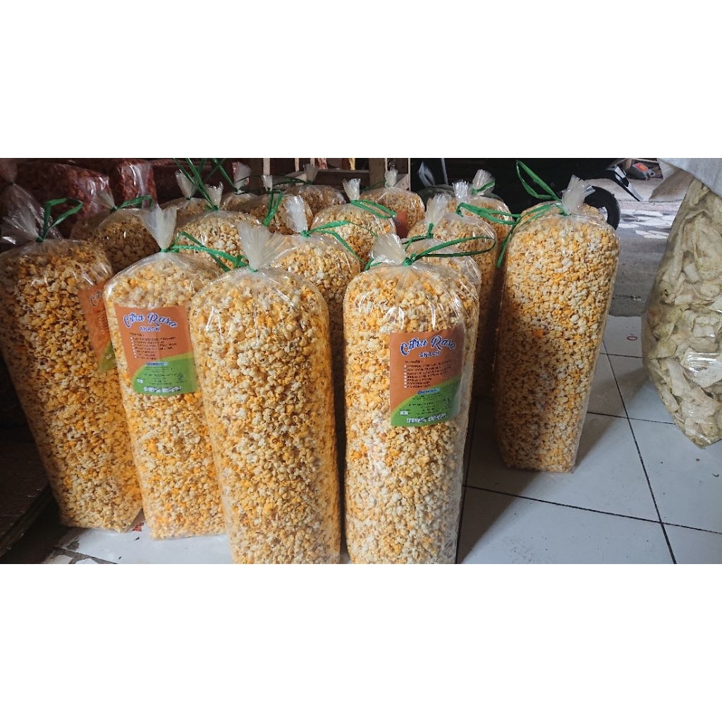 

Popcorn Snack Lezat Varian Rasa Asin Gurih dan Keju Versi 500g