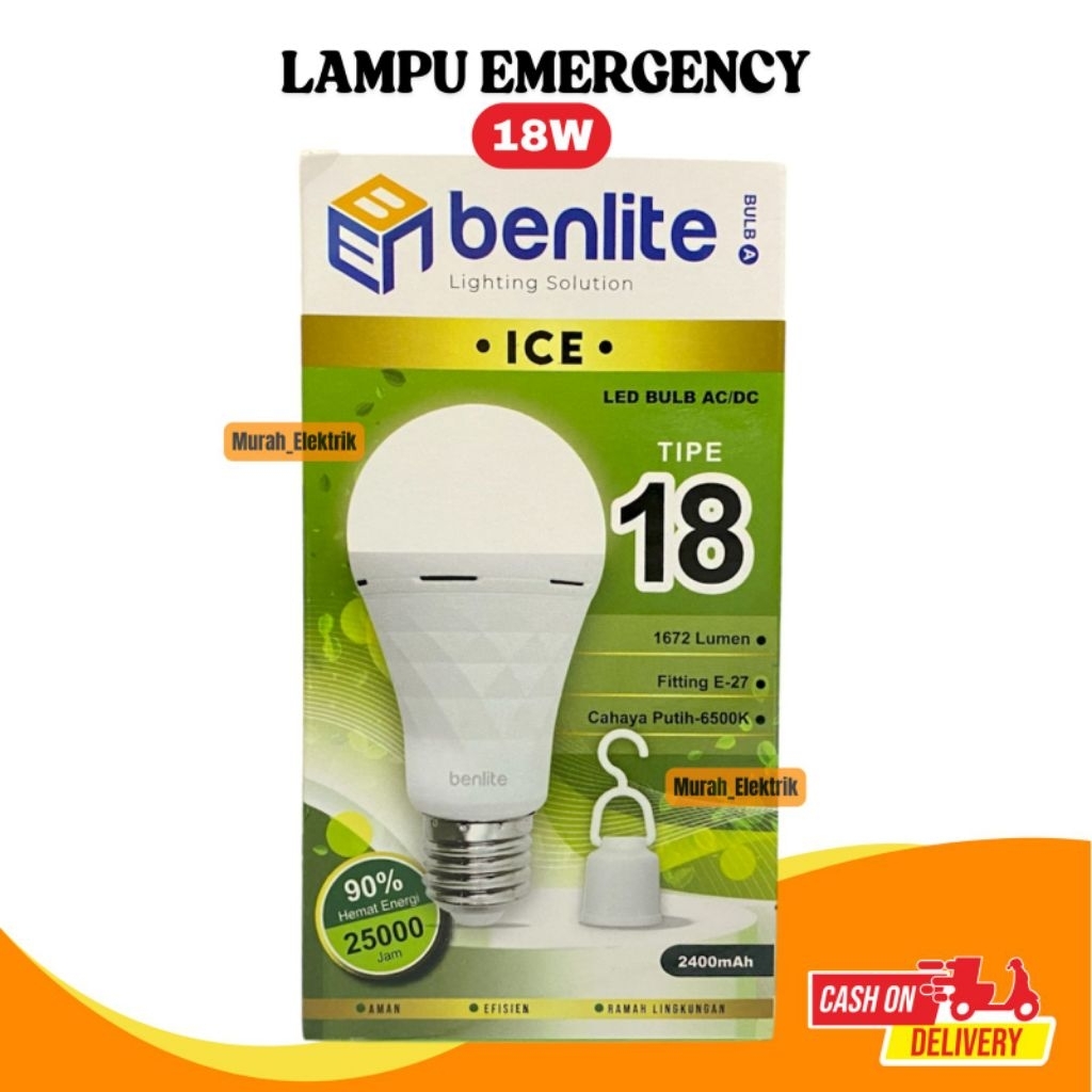 Lampu Led EMERGENCY BENLITE 9W,12W,18W/EMERGENCY PROVI 18W/Lampu Led Emergency/Led Emergency